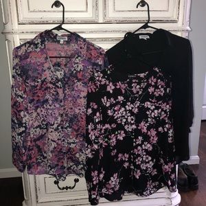 Set of 3 Express Portofino blouses/shirts. So LG